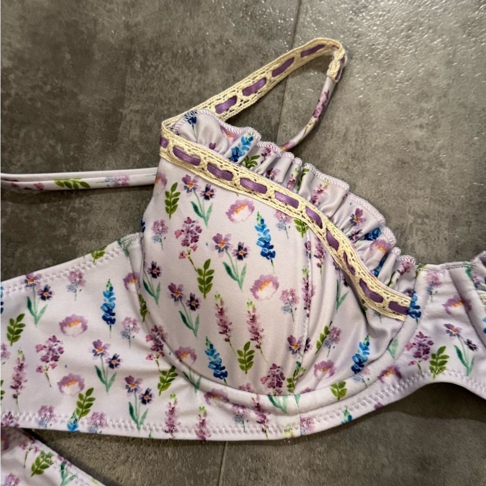 Strawberry Milk Mon Bikini Tie Top